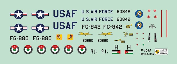 Lockheed F104A Starfighter Early Zipper Conversion set (Mark1, Revell )  MKA144335