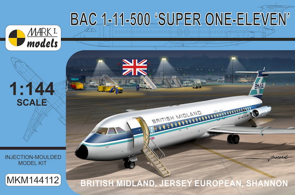 BAC 1-11-500 (British Midland, Jersey European, Shannon)  MKM144112