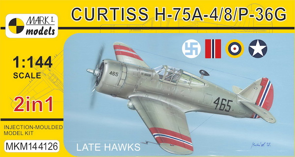 Curtiss H75A-4/A-8/P-36G 'Late Hawks'(2 kits included) MKM144126