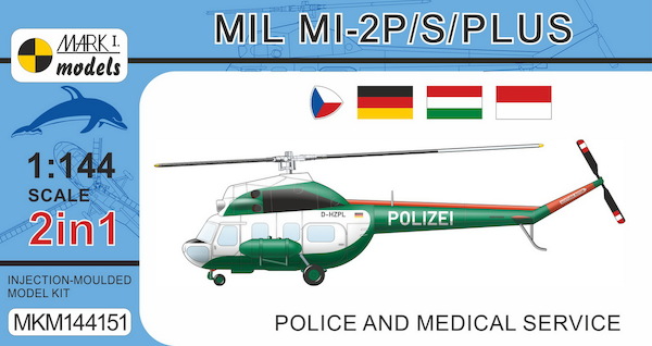 Mil Mi-2P/S/Plus Hoplite ''Police and Medical Service' (2 kits included ) MKM144151