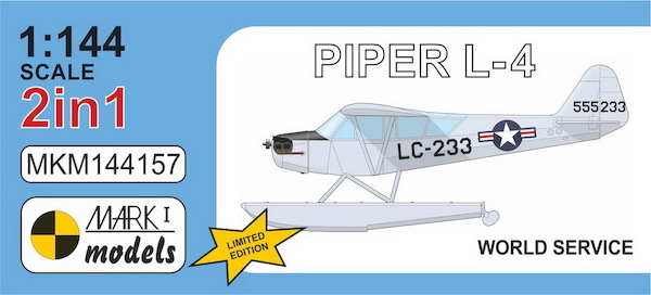 Piper L4 'World Service'(2 kits included )  Including Dutch Markings  MKM144157