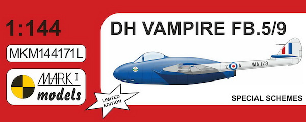 De Havilland Vampire MK5/9 "Specieal schemes'  MKM144171L