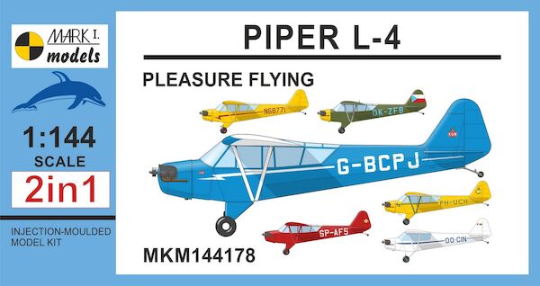 Piper L-4 Cub 'Pleasure Flying' (2 kits included) Including PH-UCH and OO-CIN!  MKM144178