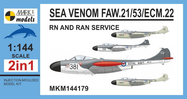 Sea Venom FAW.21/53/ECM.22 'RN and RAN Service' (2 kits included) REISSUE) MKM144179
