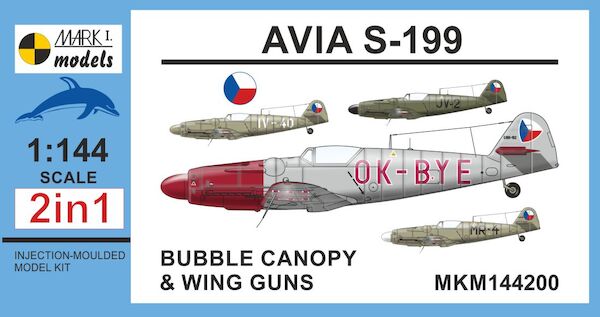 Avia S-199 'Bubble Canopy & Wing Guns' (2in1) - two kits included)  MKM144200