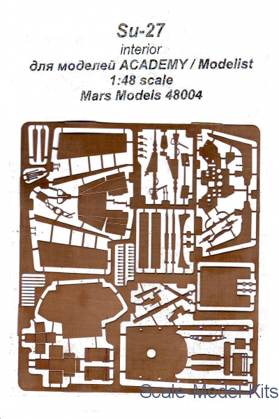 Detailset Sukhoi Su27A Flanker Interior (Academy) MRM48004
