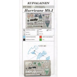 Detailset Finnish Hawker Hurricane MK1 (early)  (Hasegawa)  KPE72008