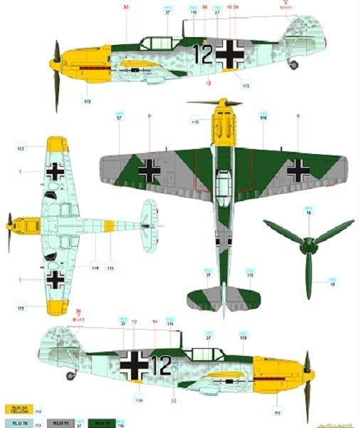 Messerschmitt BF109E Luftwaffe over Finland  KUID72002