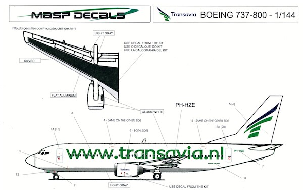 Boeing 737-800 (Transavia)  MASP4-46