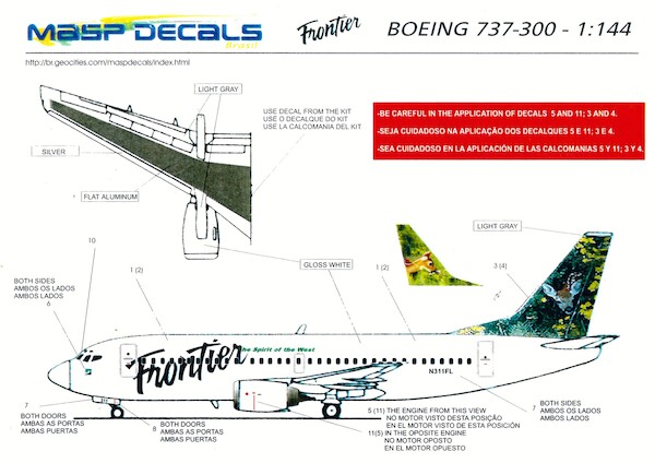 Boeing 737-300 (Frontier "Baby Deer")  MASP4-75