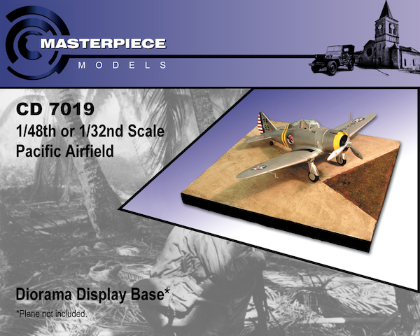 Pacific Airfield diorama display base CD7019
