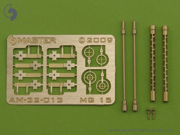 German aircraft machine gun MG 15 - barrels and etched sights (2pcs)  AM-32-013