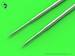 Mikoyan MiG17PF (Fresco D) - 23mm gun barrels set & Pitot Tubes AM-32-070