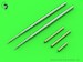 Mikoyan MiG17PF (Fresco D) - 23mm gun barrels set & Pitot Tubes  AM-32-070