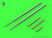 Mikoyan MiG17PF (Fresco D) - 23mm gun barrels set & Pitot Tubes AM-32-070