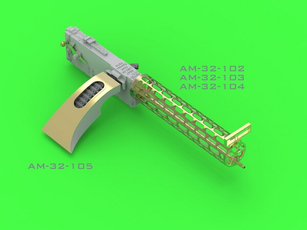 Fokker EII/EIII (Early) ammo feed chute with belt for Spandau LMG08 German WW1 Spandau machine Gun (Wingnut Wings)  AM-32-105