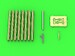 P47 Thunderbolt - details set - Browning .50 blast tubes, gunsight and Pitot Tube AM-32-115
