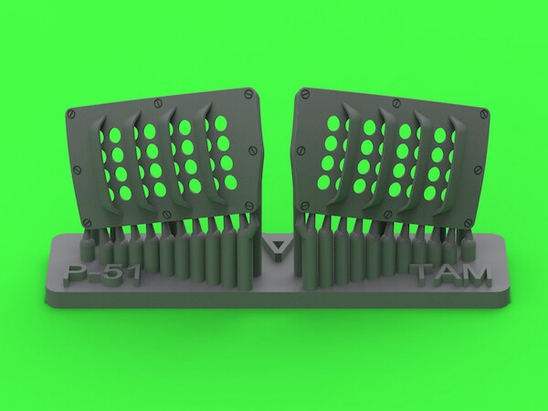 P51 Mustang Carburator Air Filter cover RAF Louvre Type A (Zoukei Mura)  AM-32-143