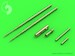 Mikoyan MiG17A/P/F (Fresco A, B, C) - 37mm and 23mm gun barrels set & Pitot Tubes AM-48-090