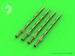 De Havilland Mosquito NF Mk.II / FB Mk.VI - Pitot tube & armament set (Browning .303 barrels and Hispano 20mm barrel tips) AM-48-111