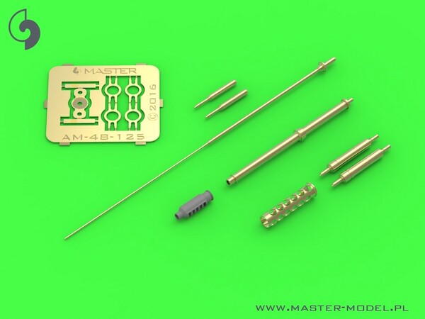 AH64 Apache M230 Chain gun Barrel, Pitot Tubes and tail antennae AM-48-125
