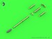 AH64 Apache M230 Chain gun Barrel, Pitot Tubes and tail antennae AM-48-125
