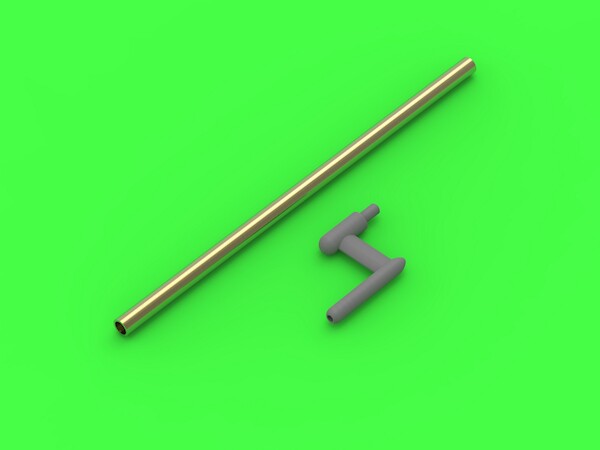 US WWII Pitot Tube - "Streamline" type probe (1 pc) - mainly used on US Navy early aircrafts (e.g. F-2A Buffalo, F4F-3 Wildcat)  AM-48-157