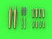 Spitfire MKIIb/VB Browning .303 barrel tips and Hispano 20mm cannon (Eduard) AM-48-165