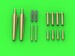 Spitfire MKIIb/VB Browning .303 barrel tips and Hispano 20mm cannon (Eduard) AM-48-165