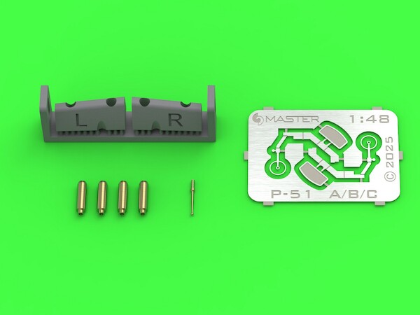 P51B/C MG tips and Gunsight (Eduard)  AM-48-185
