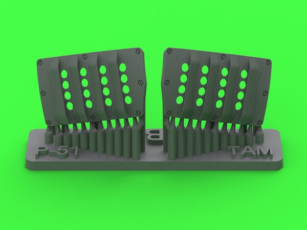 P51 Mustang Carburator Air Filter cover RAF Louvre Type B (Airfix)  AM-48-192