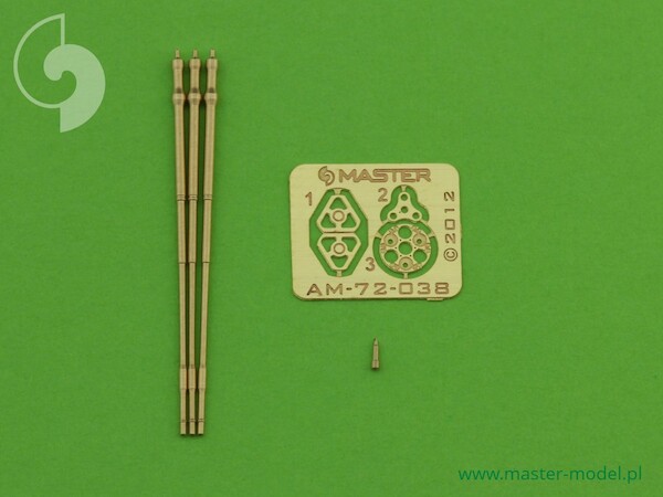 M197 - Three-barrelled rotary 20mm cannon - turned barrels with etched barrel clamps AM-72-038