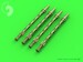 De Havilland Mosquito NF Mk.II / FB Mk.VI - Pitot tube & armament set (Browning .303 barrels and Hispano 20mm barrel tips) AM-72-091