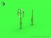 PZL P11a/b/c Detail set - MG Barrels, gunsight & Venturi tube  AM-72-150
