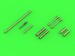 Grumman F4F-3 Wildcat LATE - .50 Browning gun barrels with round holes & Pitot Tube (two options) AM-72-155