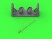Whip Antenna P51 Mustang  with Malcolm hood (Eduard) AM-72-179