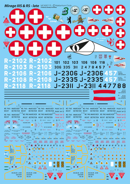 Mirage IIIS & RS - Late - Mirage IIIRS & DS (Swiss Air Force) MC48015
