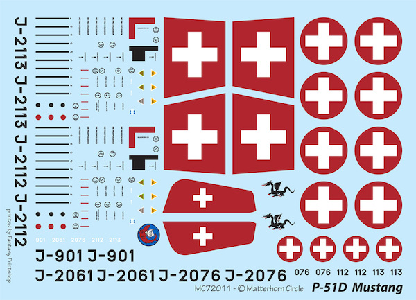 North American P51D Mustang (Swiss Air Force) MC72011