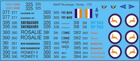 SAAF P51D Mustang - Korea 48-107