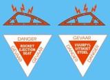 SAAF Ejection seat and canopy breaking signs for Mirage 48-126