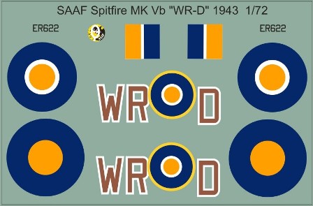 SAAF Spitfire MKVb " WR-D" 1943 48-158