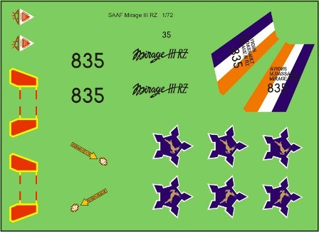 SAAF Mirage IIIRZ 1970 48-162