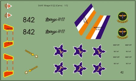 SAAF Mirage IIIEZ (Camo) 48-166