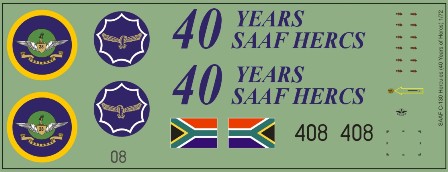 SAAF C130 Hercules (40 Years of Hercs in SAAF) 48-190