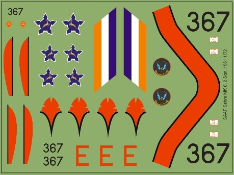 SAAF Sabre MK6 (2sq 1961) 48-192