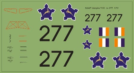 SAAF Vampire MK T55 no277 48-197