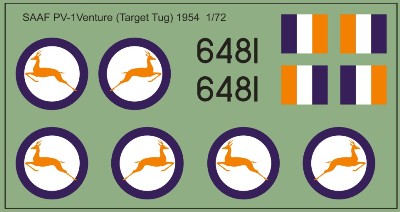 SAAF Lockheed PV1 Ventura (Target Tug) 1954 48-202