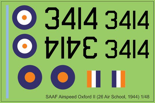 SAAF Airspeed Oxford II (26 Air School, 1944) 48-225