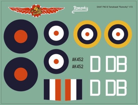 Curtis P40B Tomahawk (SAAF "Romovsky")  72-0145