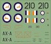 SAAF Vampire FB MK5 no210 1951 (Springbok roundels) mav720239